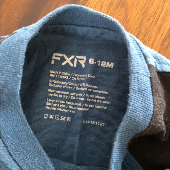 FXR 6-12M Race Division Onesie - Picture 3 of 4